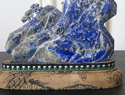 Chinese Carved Lapis Lazuli Scholar Stone