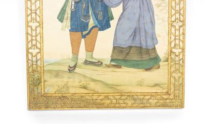 Chinese Chinoiserie Scene Portrait