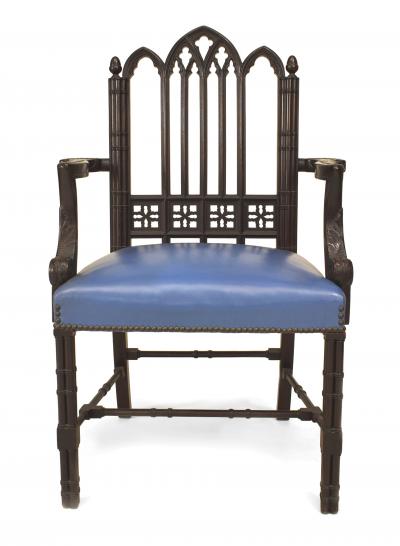 Chinese Chippendale Mahogany Arm Chair