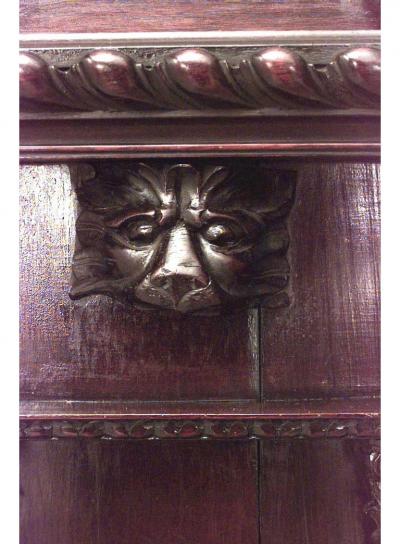 Chinese Chippendale Mahogany Mantel Clock