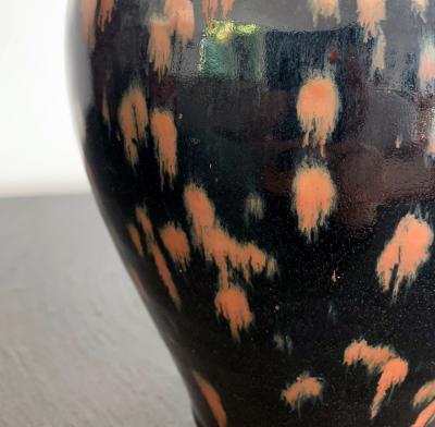Chinese Cizhou Ceramic Vase with Russet Splash Glaze