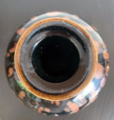 Chinese Cizhou Ceramic Vase with Russet Splash Glaze