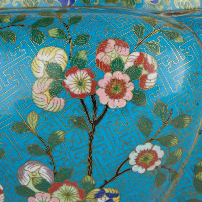 Chinese Cloisonn Enamel Jardini re with French Ormolu Mounts