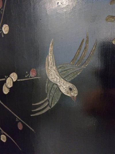 Chinese Coromandel 4 Fold Screens