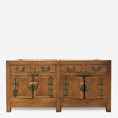 Chinese Elmwood Sideboard Qing Dynasty 19th Century