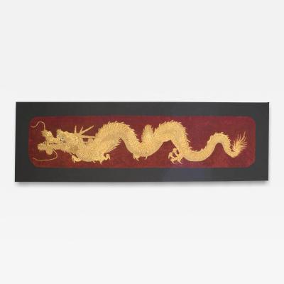 Chinese Embroidered Dragon Wall Hanging