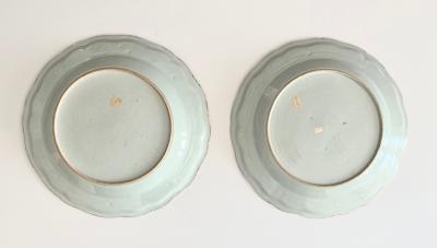 Chinese Export Anglo Indian Market Elephant Mahout Chargers Pair circa 1760