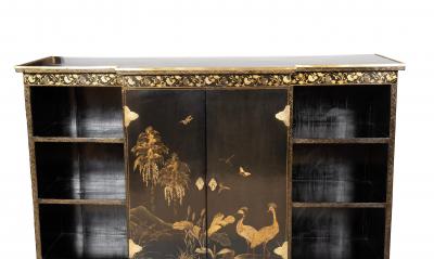 Chinese Export Black Lacquer Credenza