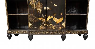 Chinese Export Black Lacquer Credenza