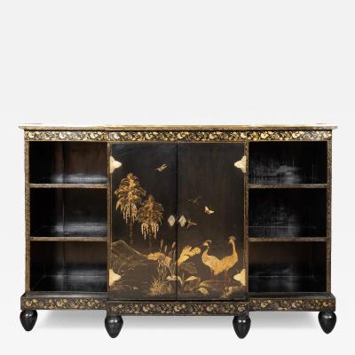 Chinese Export Black Lacquer Credenza