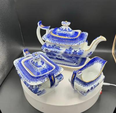 Chinese Export Blue White Ceramic Coffee Tea service