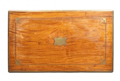 Chinese Export Campaign Camphorwood Box On Stand