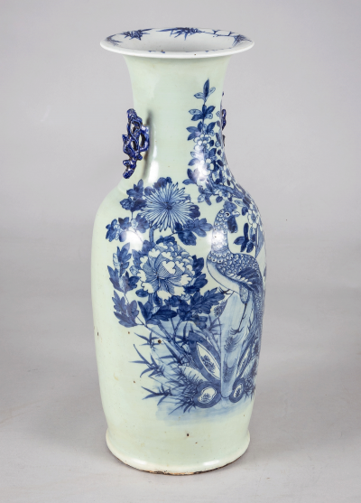 Chinese Export Celedon Vase