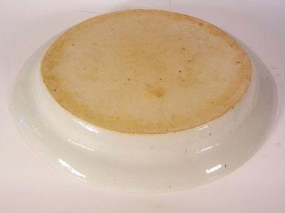 Chinese Export Chop Platter and Strainer Rare Unused Marriage Armorial