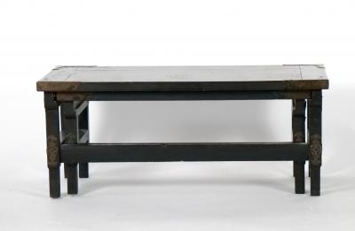 Chinese Export Ebonized low Nesting Tables