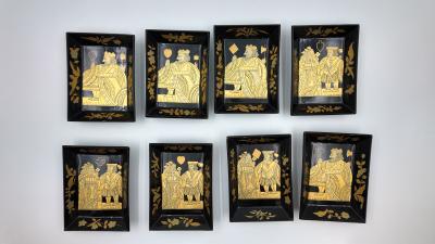 Chinese Export Gaming Box with Chinoiserie Decoration Circa 1890