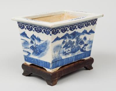 Chinese Export Jardiniere on Stand Circa 1800