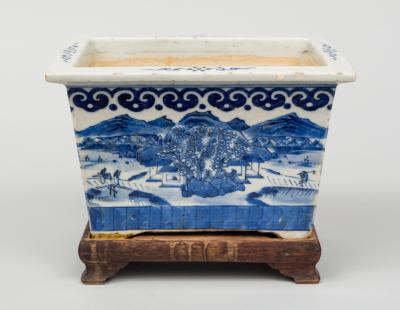 Chinese Export Jardiniere on Stand Circa 1800
