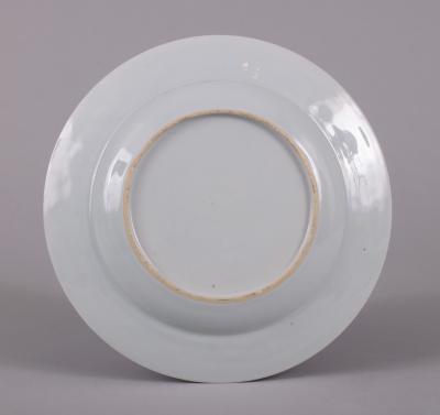 Chinese Export Pseudo Tobacco Leaf Plate c 1740 50