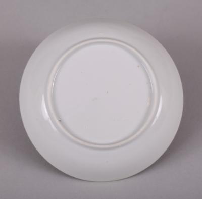 Chinese Export Pseudo Tobacco Leaf Saucer c 1770