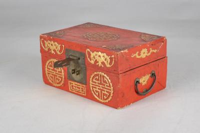 Chinese Export Red Lacquered Box