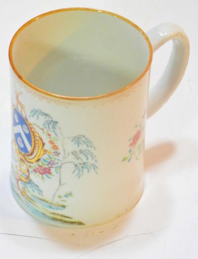 Chinese Export Rococo St James Armorial Tankard 18th Century