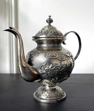 Chinese Export Silver Tea or Coffee Service by ZeeSung