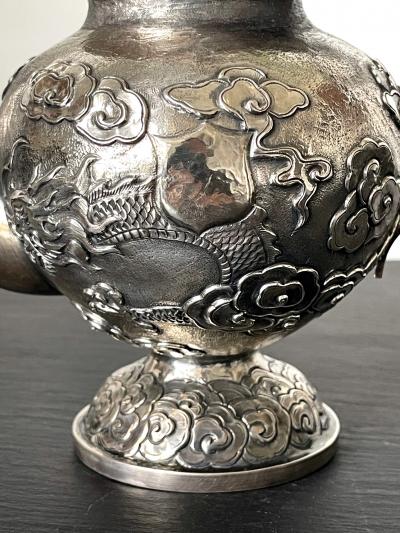 Chinese Export Silver Tea or Coffee Service by ZeeSung