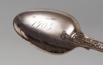 Chinese Export Souvenir Silver Spoon Hallmarked 1903