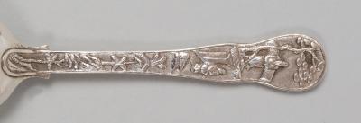 Chinese Export Souvenir Silver Spoon Hallmarked 1903