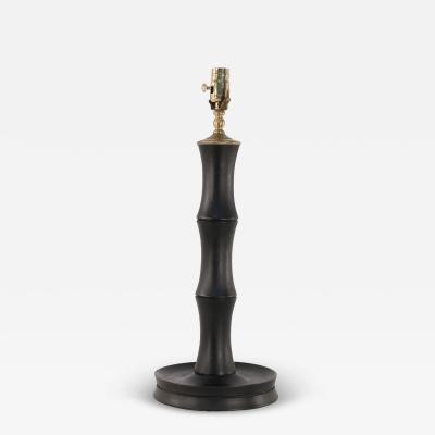 Chinese Faux Bamboo Wooden Table Lamp