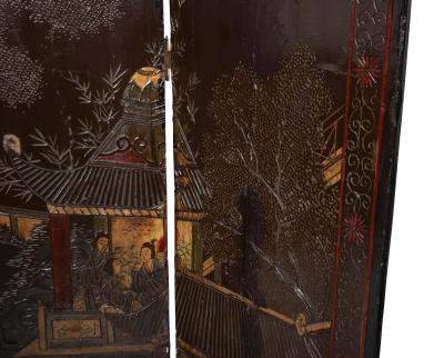 Chinese Four Fold Screen