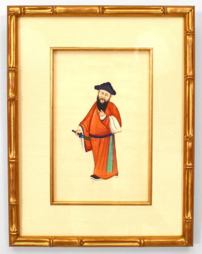Chinese Gauche Traditional Figure Paintings