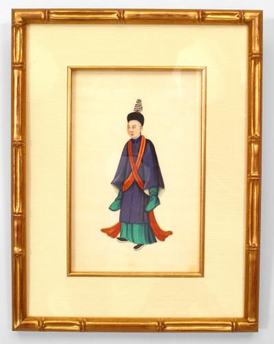 Chinese Gauche Traditional Figure Paintings