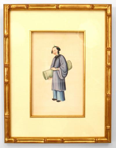 Chinese Gauche Traditional Figure Paintings