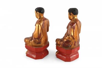 Chinese Gold Wooden Buddha Statues
