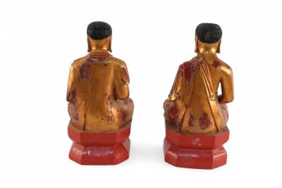 Chinese Gold Wooden Buddha Statues