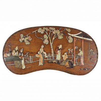 Chinese Hardstone Mounted Coffee Table