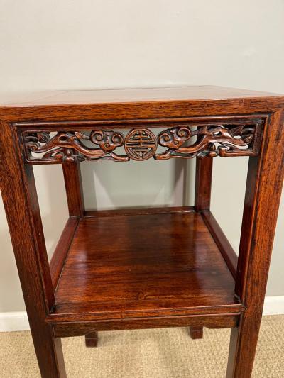 Chinese Hardwood Hungmu Tea Table Late 19th Century Early 20th Century
