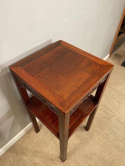 Chinese Hardwood Hungmu Tea Table Late 19th Century Early 20th Century