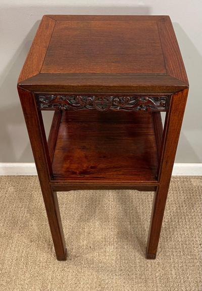Chinese Hardwood Hungmu Tea Table Late 19th Century Early 20th Century