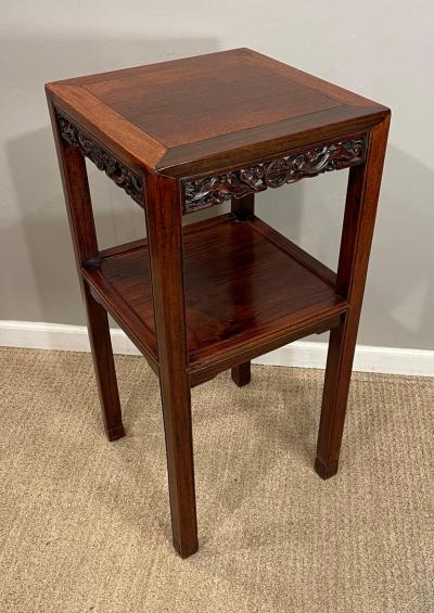 Chinese Hardwood Hungmu Tea Table Late 19th Century Early 20th Century