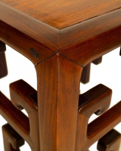 Chinese Hardwood Square Pedestal Stand
