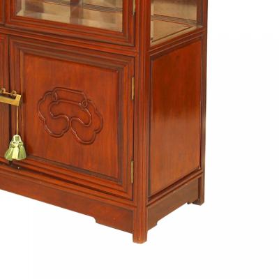 Chinese Hardwood Vitrine Cabinet
