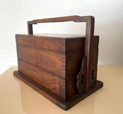 Chinese Huanghuali Stacked Picnic Box