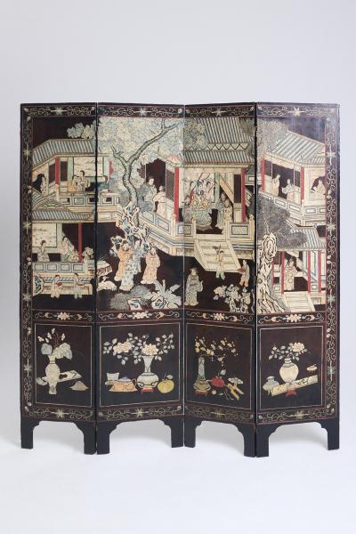 Chinese Lacquer Screen