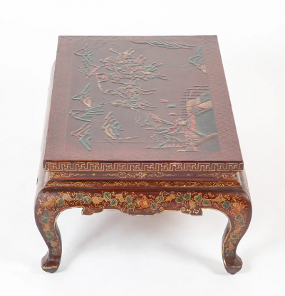 Chinese Lacquered and Decorated Low Table