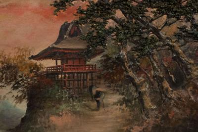 Chinese Landscape of House by a River