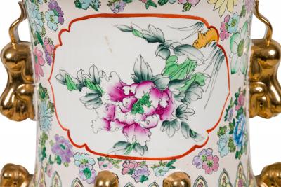 Chinese Large floor vase with Scenic Depiction