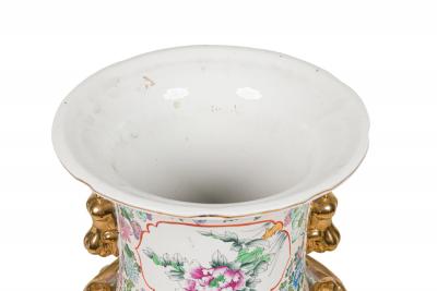 Chinese Large floor vase with Scenic Depiction